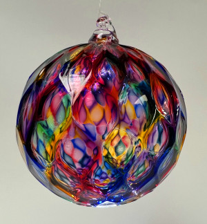 Trunk Show Multicolor glass ornament